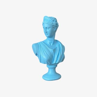 Wolf & Badger Emerald Artemis Sculpture - Blue Colour | Artchi