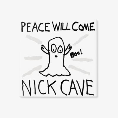 Wolf & Badger White Peace Will Come By Cave Things Plinth