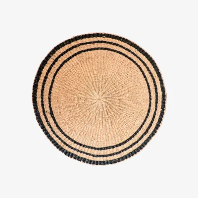 Wolf & Badger Black / Neutrals Large Natural & Black Wall Baskets Likhâ