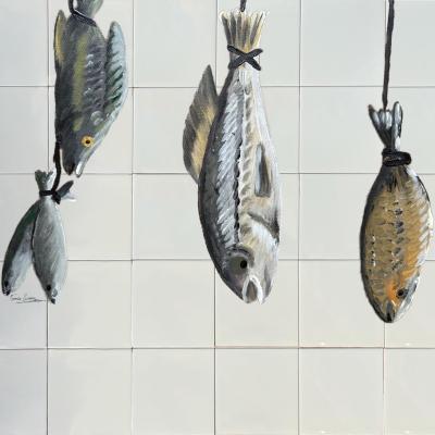 Wolf & Badger White / Grey / Brown Backsplash Tiles Fishmonger Catchii