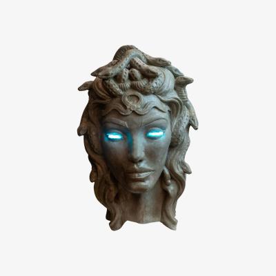 Wolf & Badger Black Lighted Medusa Neon Design Artchi