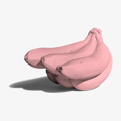 Wolf & Badger Ornamental Concrete Banana Bunch Of Six Pink Studio Story