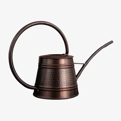 Wolf & Badger Black Dark Copper Watering Can For Indoor And Outdoor - Handmade Copper Planter Vessel Long Spout Model | Modeditions