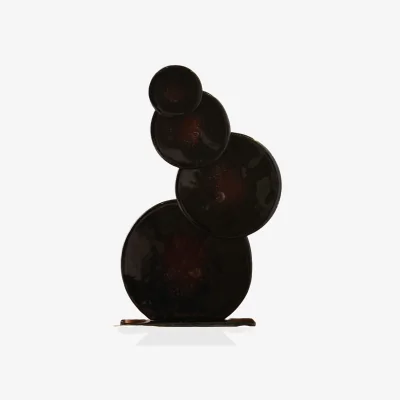 Wolf & Badger Black Midnight Glass Bubble Sculptural Decor | Marleth