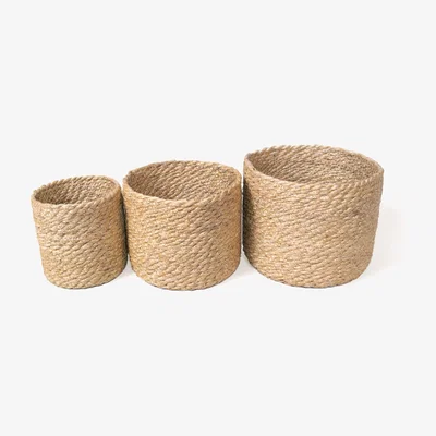 Wolf & Badger Neutrals Kata Bin - Set Of 3 Korissa