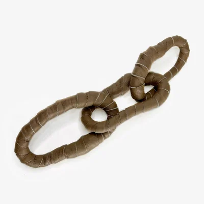 Wolf & Badger Neutrals Small Links Leather Chain Waiwai