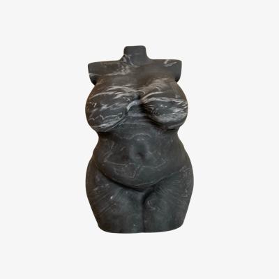 Wolf & Badger Marbled Curvy Lady Bust - Black By Shax