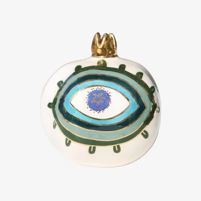 Wolf & Badger Green Eye Palm Tree Pomegranate Decoration | Sherie Boutik