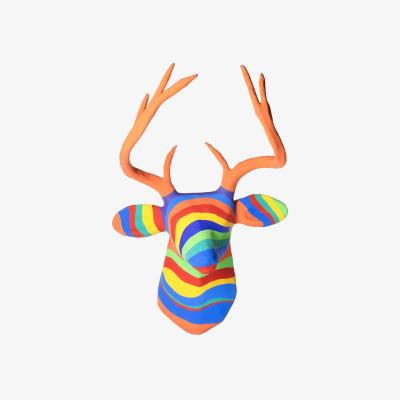 Wolf & Badger Paper Mache Rainbow Deer | Caribbean Craft
