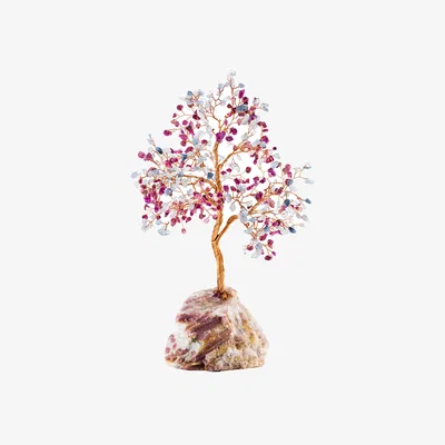 Wolf & Badger Pink / Purple / Blue Soothing Optimism - Feng Shui Tree | Karma and Luck