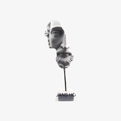 Wolf & Badger Fragmented Wisdom Sculpture Colour White | Artchi