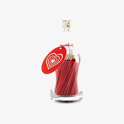 Wolf & Badger Red Heart Match Bottle Cahm