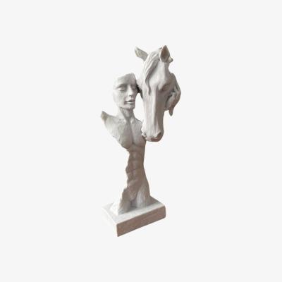 Wolf & Badger Eternal Bond Sculpture - Colour White | Artchi
