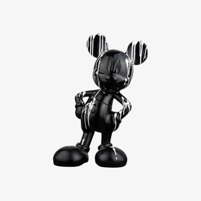 Wolf & Badger Black / White Mickey Magic: Black Design Figure | Artchi
