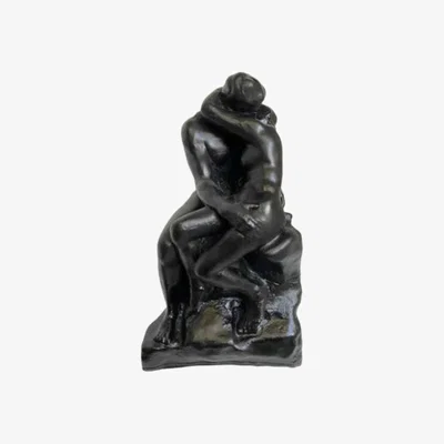 Wolf & Badger The Kiss Black Sculpture By Rodin | Artchi