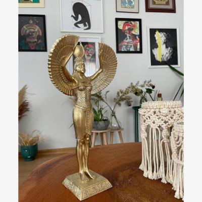 Wolf & Badger Isis Guardian Of Light Sculpture - Colour Gold | Artchi