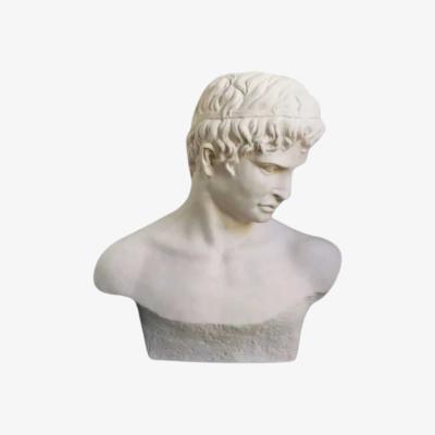 Wolf & Badger White Titus Pomponius Atticus Bust | Artchi