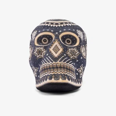 Wolf & Badger Skull Statue Decor - Metallic Gray/Opaque Gray/Pearl White/Plaitnum One Size Kuu