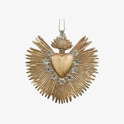 Wolf & Badger Gold / Silver Shining Rays Golden Heart | Lila Rasa