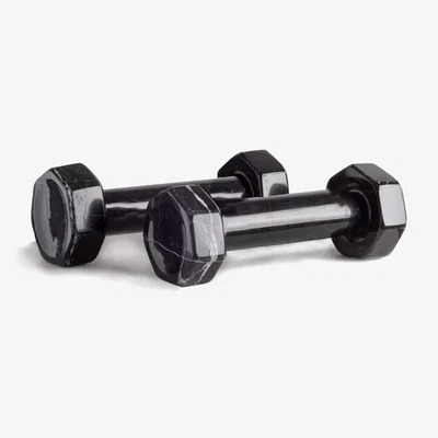 Wolf & Badger Gym Dumbbells In - Black Marble | And Jacob