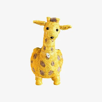 Wolf & Badger Yellow / Orange Coco Coir Animal Planter Giraffe Likhâ