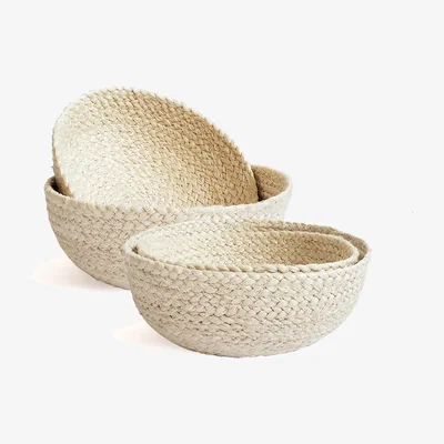 Wolf & Badger Kata Candy Bowl In White - Set Of 4 Korissa