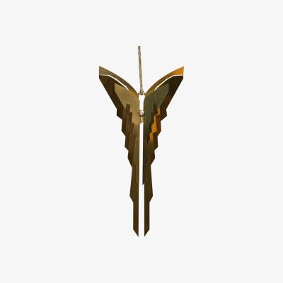 Wolf & Badger Gold Laser Cut Brass Sculpture Silvia Serban