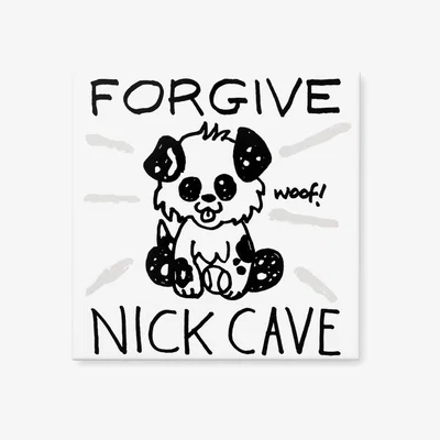 Wolf & Badger White Forgive By Cave Things Plinth