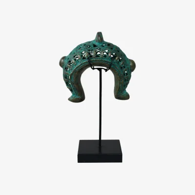 Wolf & Badger Green Benin Bronze Bangle - Two Zero Seven Three | One Size | Botanical Boys