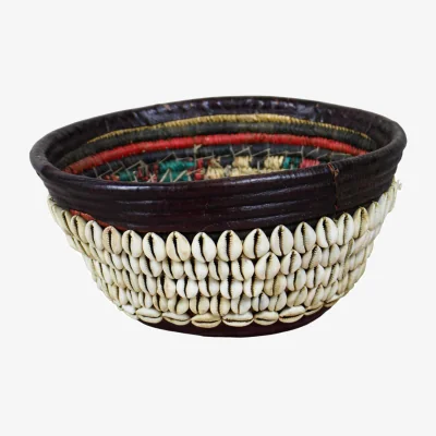 Wolf & Badger Green / Brown / Red Vintage Hausa Bowl - One Eight | One Size | Botanical Boys