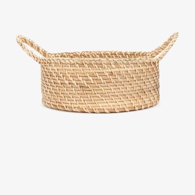 Wolf & Badger Neutrals Marcelo Rattan Basket, Natural 10" One Size Kubo