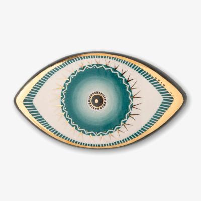 Wolf & Badger Blue Handmade Ceramic Evil Eye * The Eye - Large / Wall Hanging | Atelier Simi