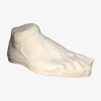 Wolf & Badger White Ancient Roman Foot Sculpture | Artchi