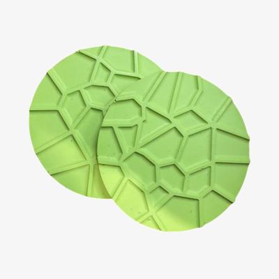 Wolf & Badger Webbed Coasters - Lime Green Pair By Shax