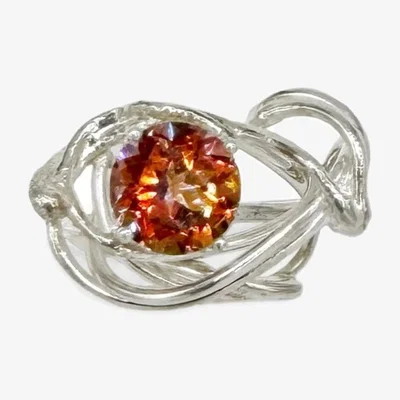 Wolf & Badger Women's Pink / Purple / Yellow Sculpture Ring - Anastasia Topaz | Gillian Trask