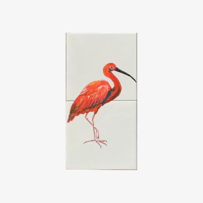 Wolf & Badger Tile Panel Red Ibis Catchii