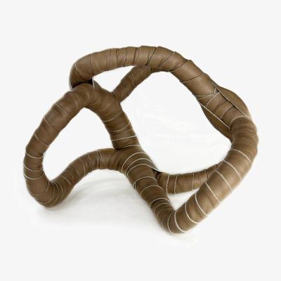 Wolf & Badger Intertwined Leather Home Accent - Brown Waiwai
