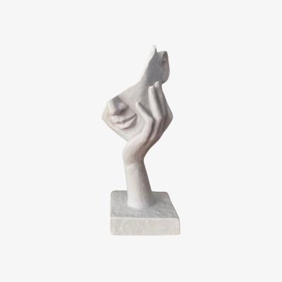 Wolf & Badger White Mask Sculpture Artchi