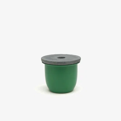 Wolf & Badger Green Small Container With Soapstone Lid Grace Souky