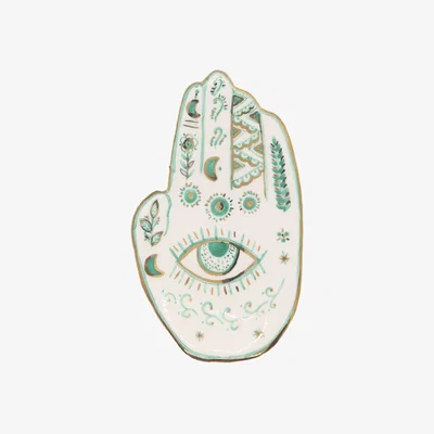 Wolf & Badger Rawya Teal Ceramic Wall Dècor | Sherie Boutik