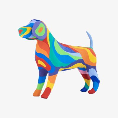 Wolf & Badger Paper Mache Rainbow Beagle Caribbean Craft
