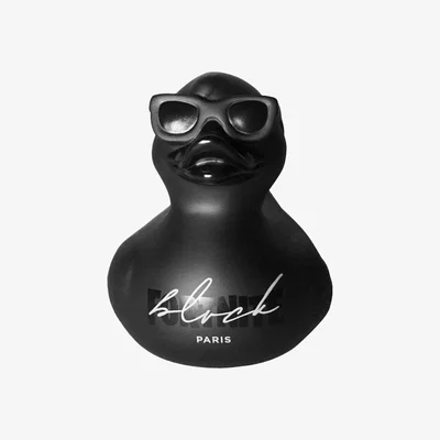 Wolf & Badger Black Rubber Duck One Size Blvck Paris