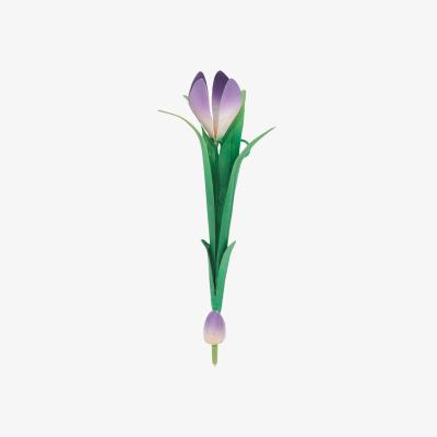 Wolf & Badger Green / Pink / Purple Autumn Crocus Wall Hook | Inner Child