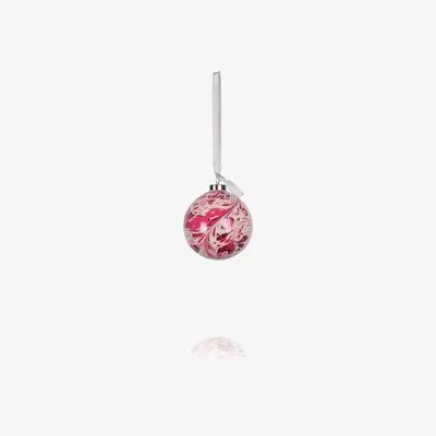 Wolf & Badger Pink / Purple / White Small Berry Marbled Bauble Wildmore