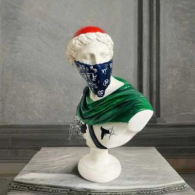 Wolf & Badger Red / Green / White Apollo Bust | Artchi