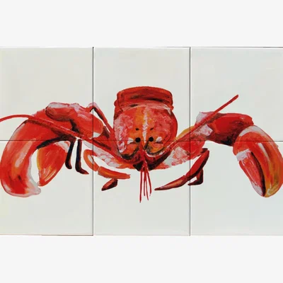 Wolf & Badger Tile Panel Louis Lobster Catchii