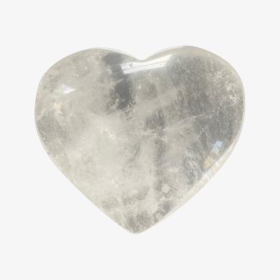 Wolf & Badger Neutrals Clear Quartz Heart One Size Lemuria Store