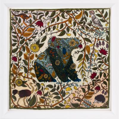 Wolf & Badger Australia And Lovely Koala Framed Silk | One Size | Un Poco