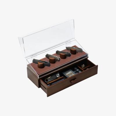Wolf & Badger Brown Knife Deck Pro - Walnut One Size Holme & Hadfield