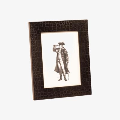 Wolf & Badger Brown Chelsea Picture Frame - Vintage Croc Posh Trading Company